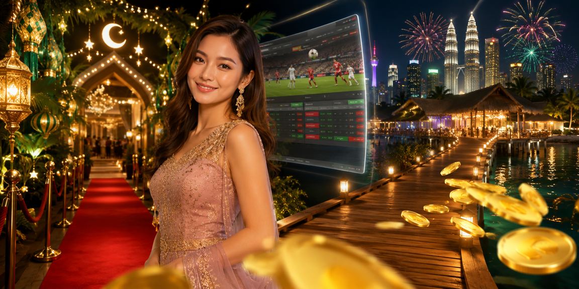 Pemain Malaysia bermain baccarat semasa musim perayaan Hari Raya menggunakan telefon pintar e470